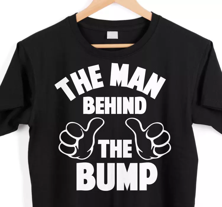 Man Behind The Bump Baby shirt - TenStickers