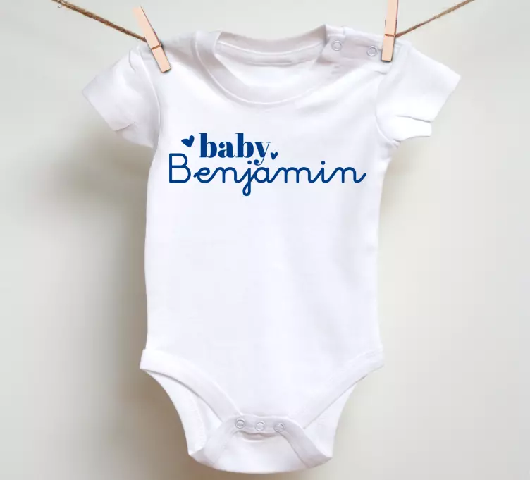 Personalised  name Baby shirt - TenStickers