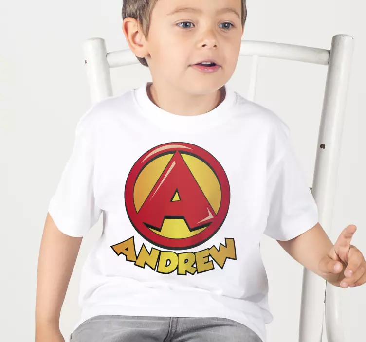 Super initial letter T-shirts with name - TenStickers