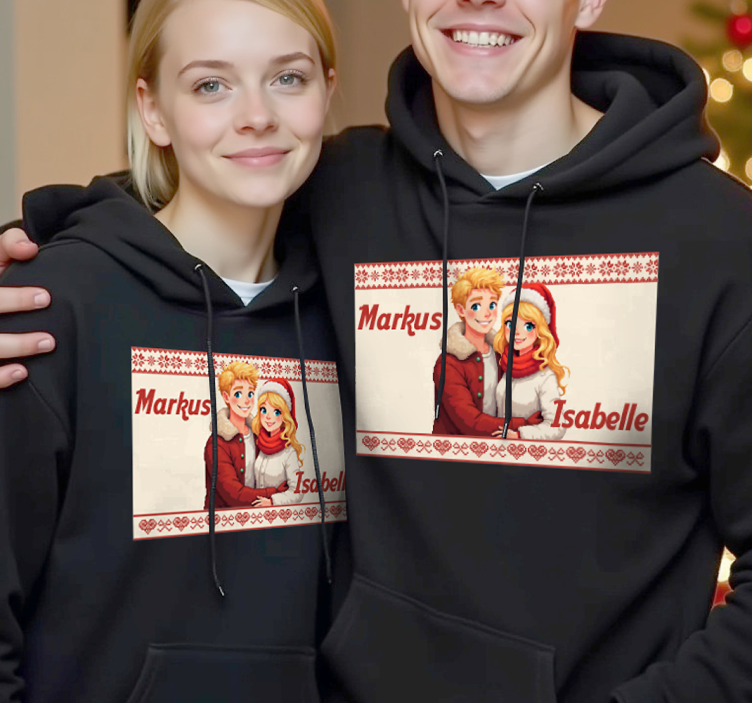 You and me forever personalizable couple t-shirts - TenStickers