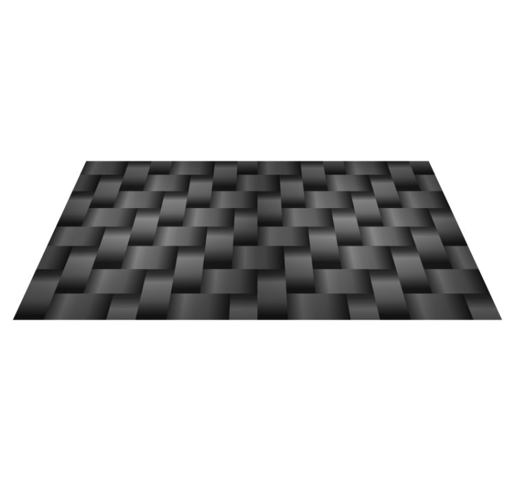 Modern gradient pattern black vinyl rug - TenStickers