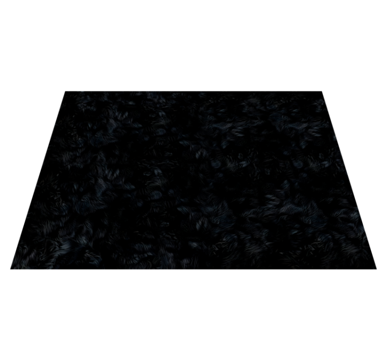 Fuer effect black vinyl rug - TenStickers