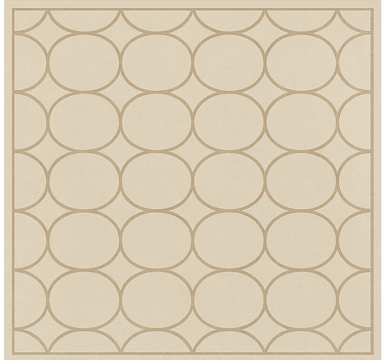 Sandy beige pattern kitchen vinyl rug - TenStickers
