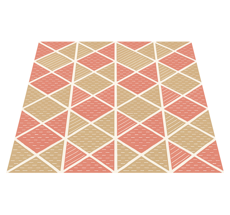 Graphic Scandinavian Style dining room vinyl rug - TenStickers