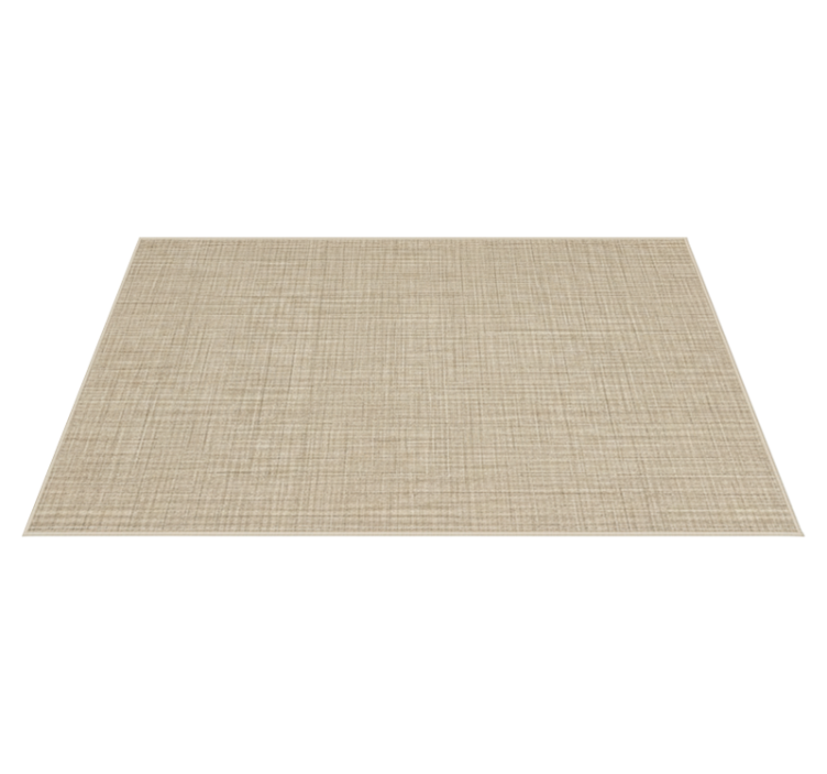 Textured vinyl rug with beige fabric effect - TenStickers