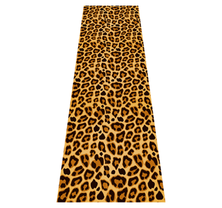 Animal vinyl rug in simple leopard print - TenStickers