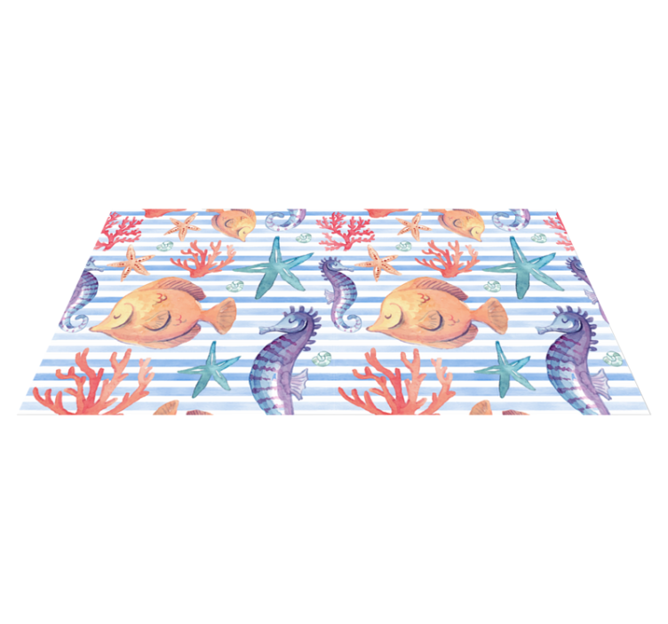Animal vinyl rug sea life design - TenStickers