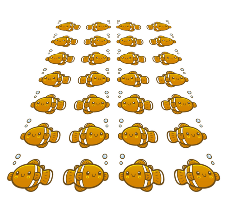 Animal vinyl rug clownfish pattern - TenStickers