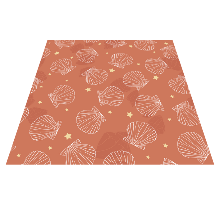 Animal vinyl rug seashells and stars - TenStickers
