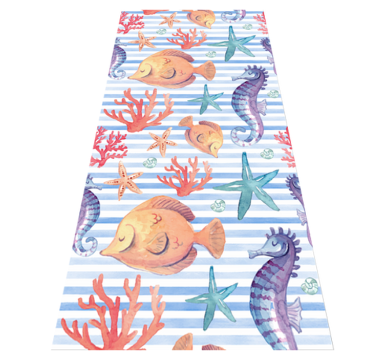 Animal vinyl rug sea life design - TenStickers
