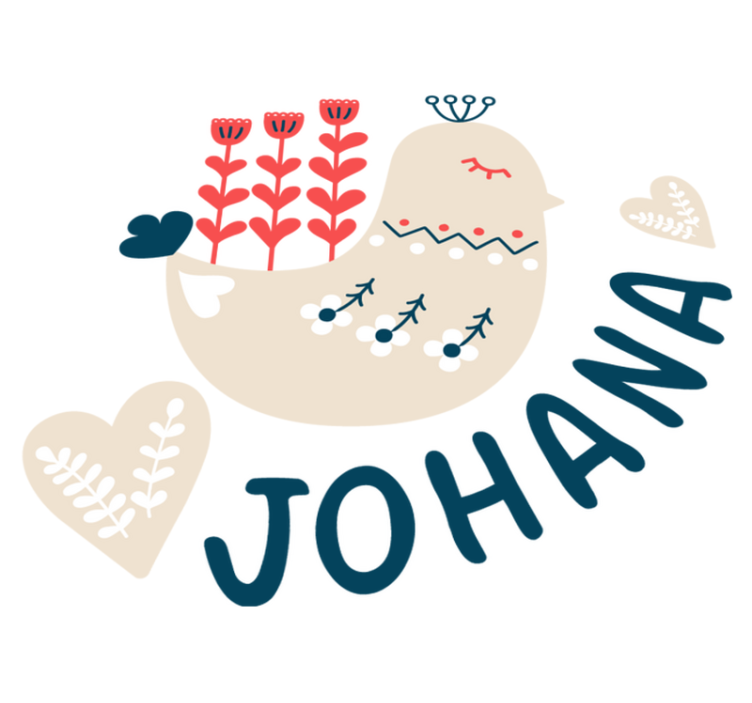 Animal vinyl rug nordic snow bird custom design - TenStickers