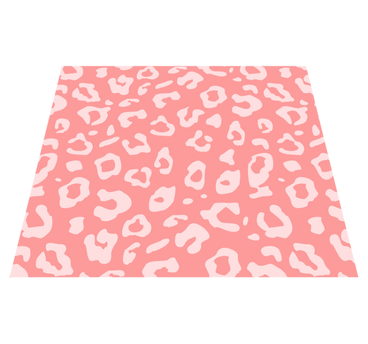 Pink leopard texture animal print vinyl rug - TenStickers