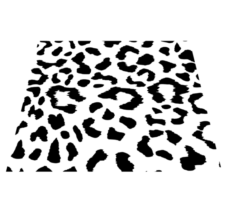Leopard simple animal print vinyl rug - TenStickers