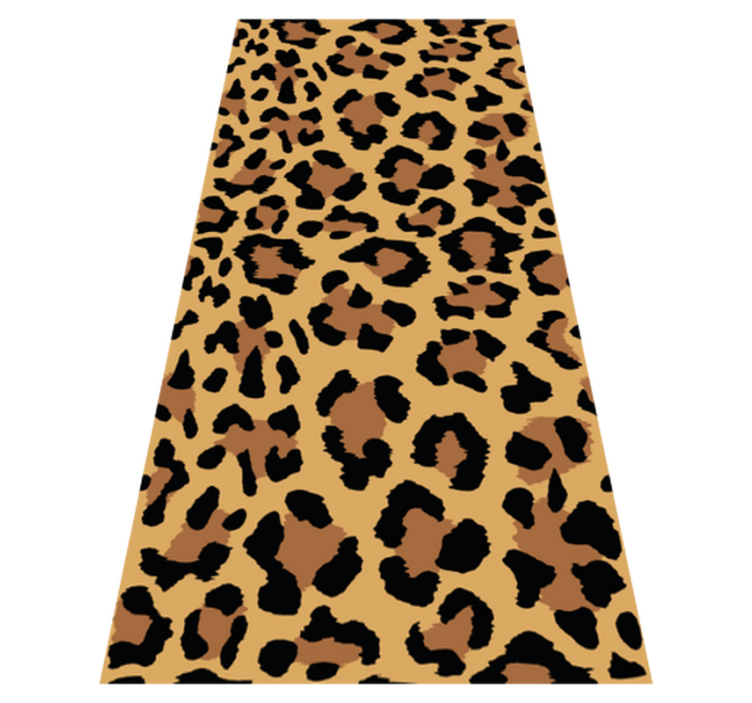 Animal print vinyl rug panther pattern - TenStickers