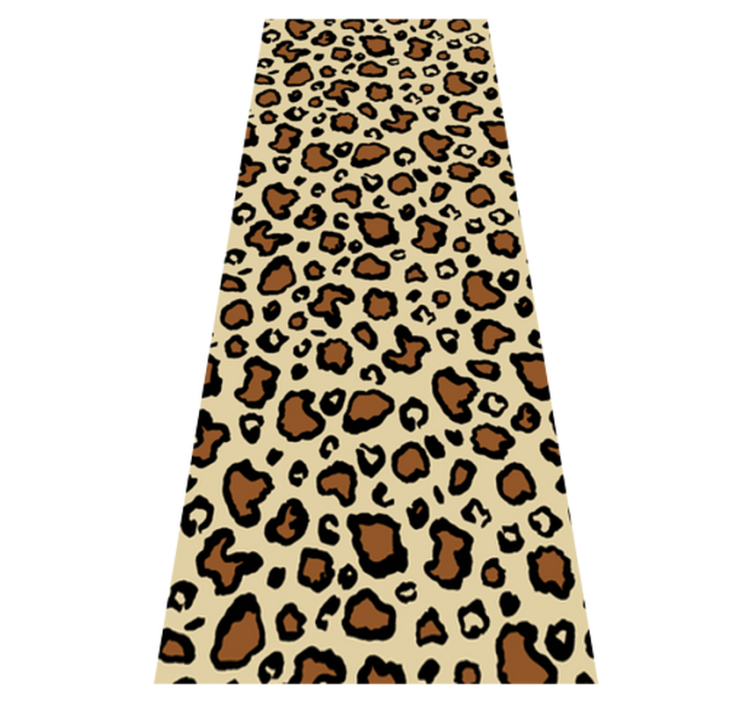 Animal print vinyl rug classic leopard design - TenStickers