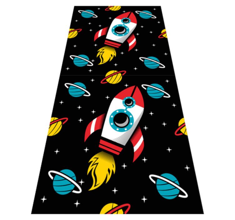 Star vinyl rug journey to infinity and beyond - TenStickers