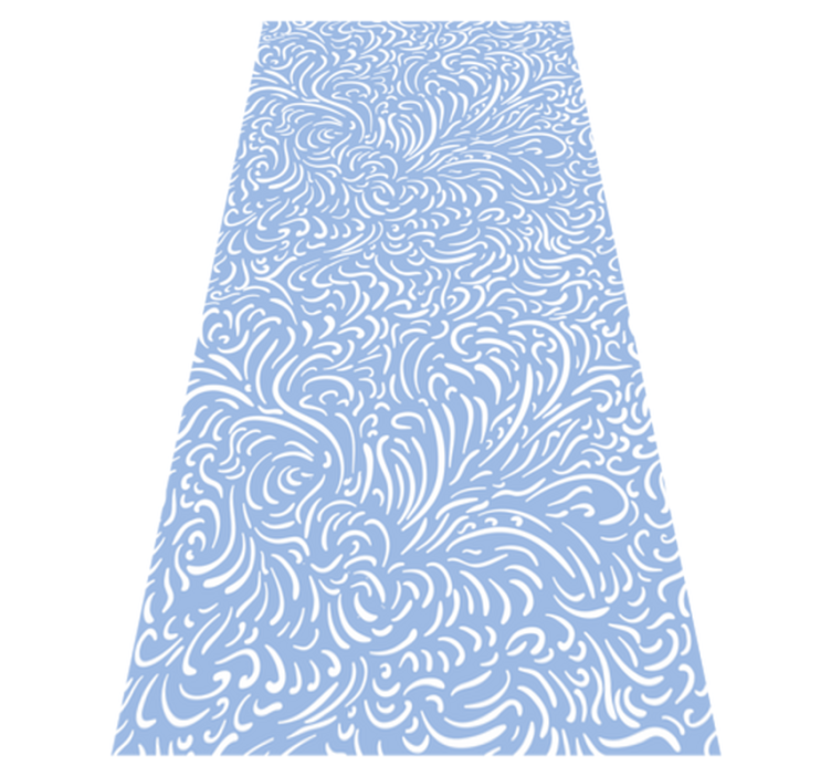 Christmas vinyl rug with icy pattern - TenStickers