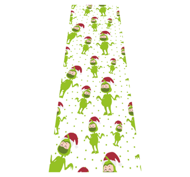 Christmas vinyl rug merry christmas with mask face - TenStickers