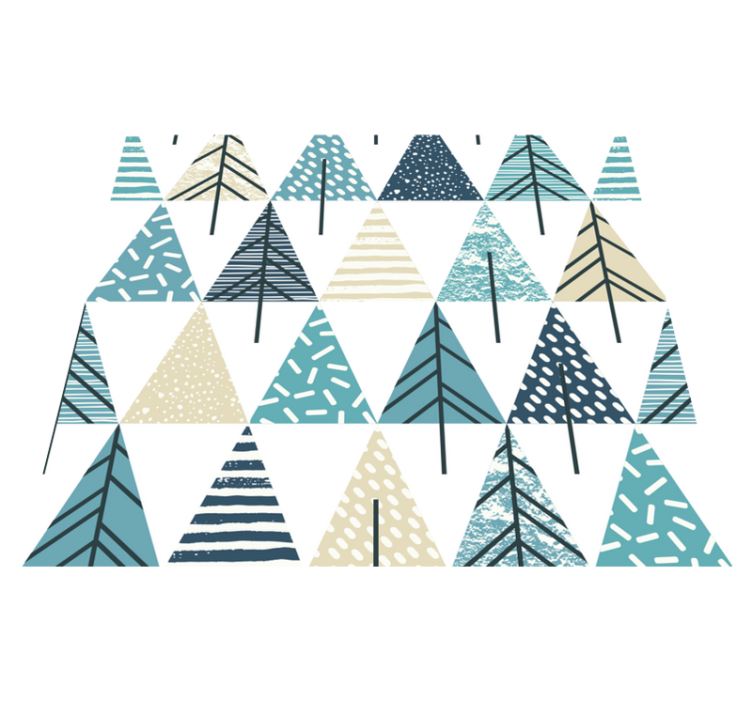 Bedroom vinyl rug with nordic design pattern - TenStickers