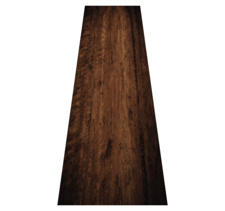 Bedroom vinyl rug in rustic dark brown wood - TenStickers
