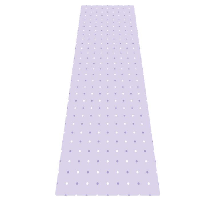 Bedroom vinyl rug in purple and white dot pattern - TenStickers