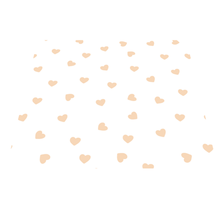 Tiny hearts bedroom vinyl rug - TenStickers