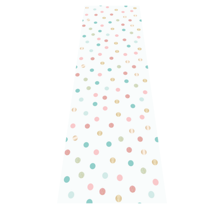 Bedroom vinyl rug with glitter confetti dots - TenStickers