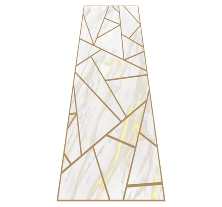 Bedroom vinyl rug marble geometric mosaic design - TenStickers