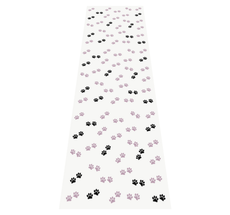 Cats paw marks bedroom vinyl rug - TenStickers