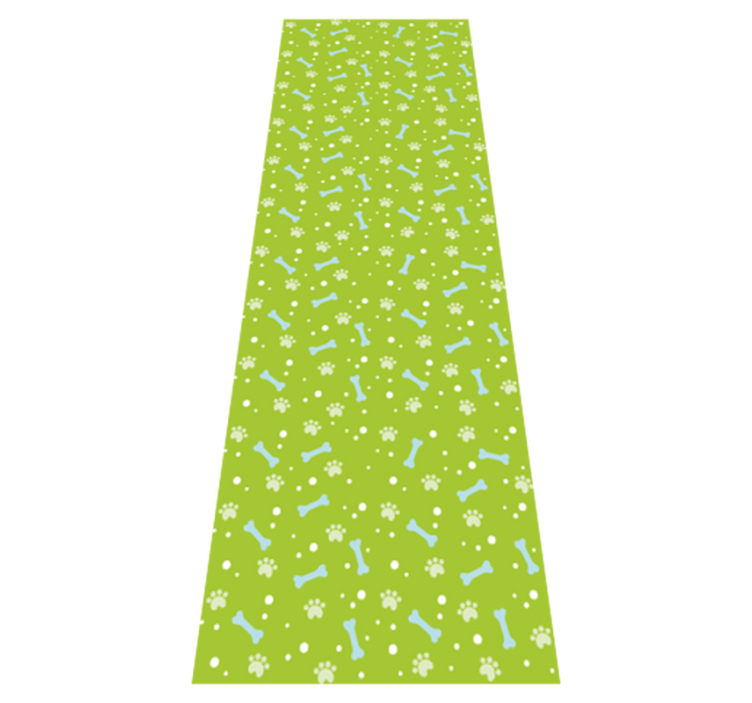 Bedroom vinyl rug with stunning blue and green paws - TenStickers