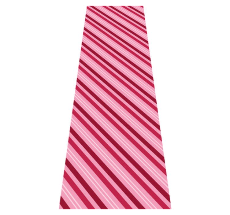 Bedroom vinyl rug with diagonal stripe pattern - TenStickers