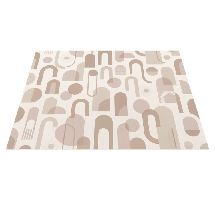 Bedroom vinyl rug with contemporary design - TenStickers