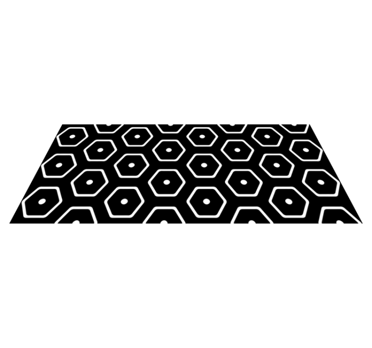 Geometric vinyl rug minimalist geometric pattern - TenStickers