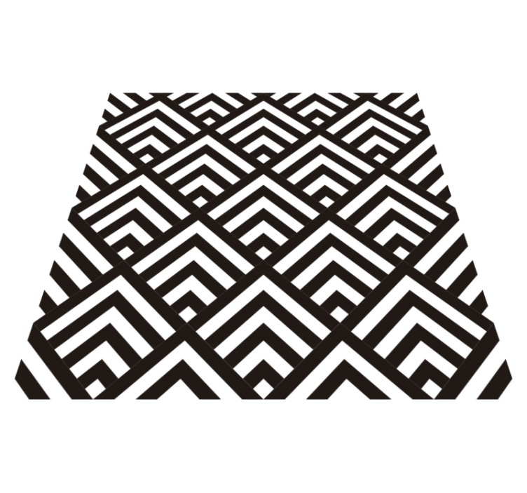 Geometric vinyl rug diamonds - TenStickers