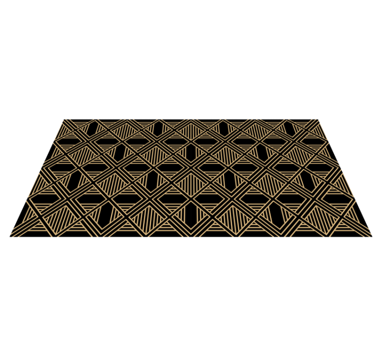 Geometric vinyl rug with art deco gatsby pattern - TenStickers