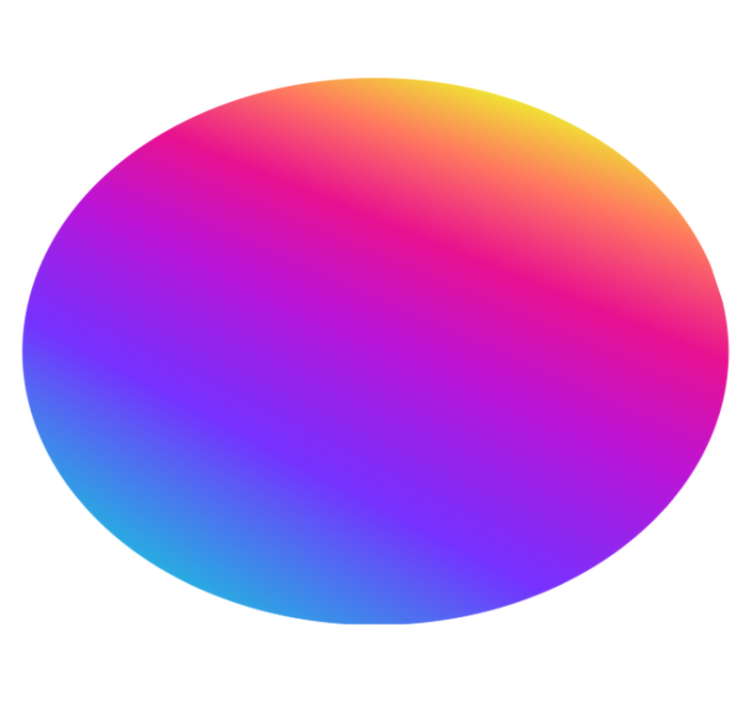 Colourful gradient fluid geometric vinyl rug - TenStickers