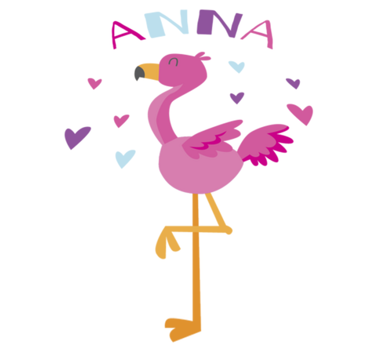 Kids vinyl rug customizable flamenco design - TenStickers