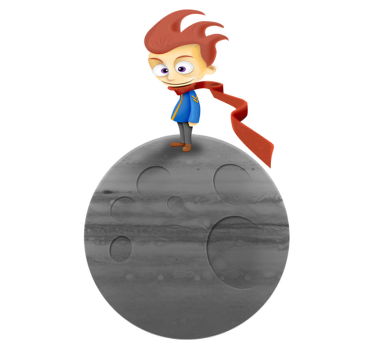 Kids vinyl rug portable little prince sticker - TenStickers