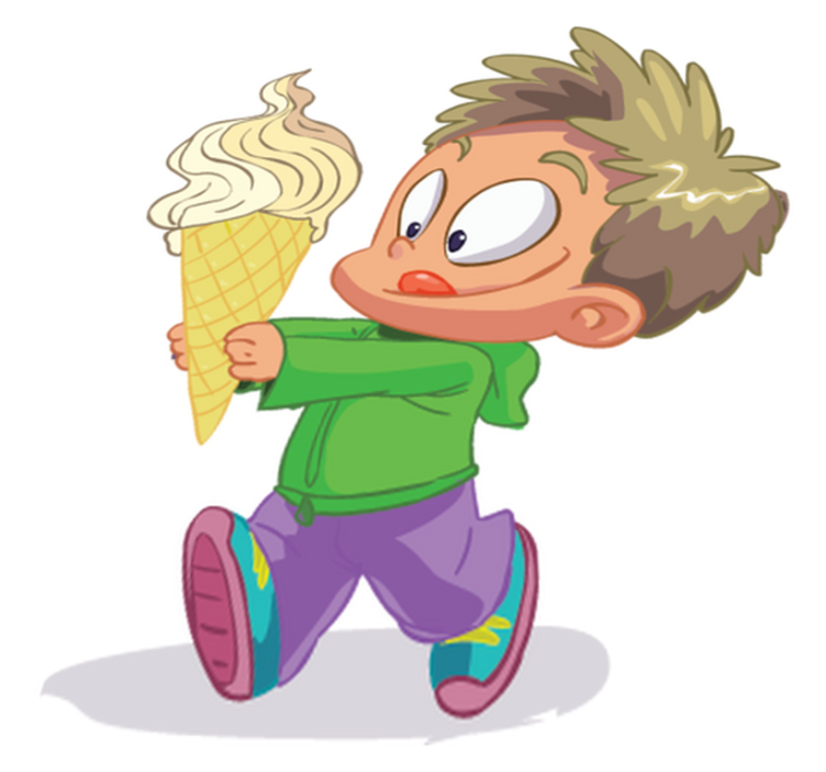 Kids vinyl rug boy playing cornet - TenStickers