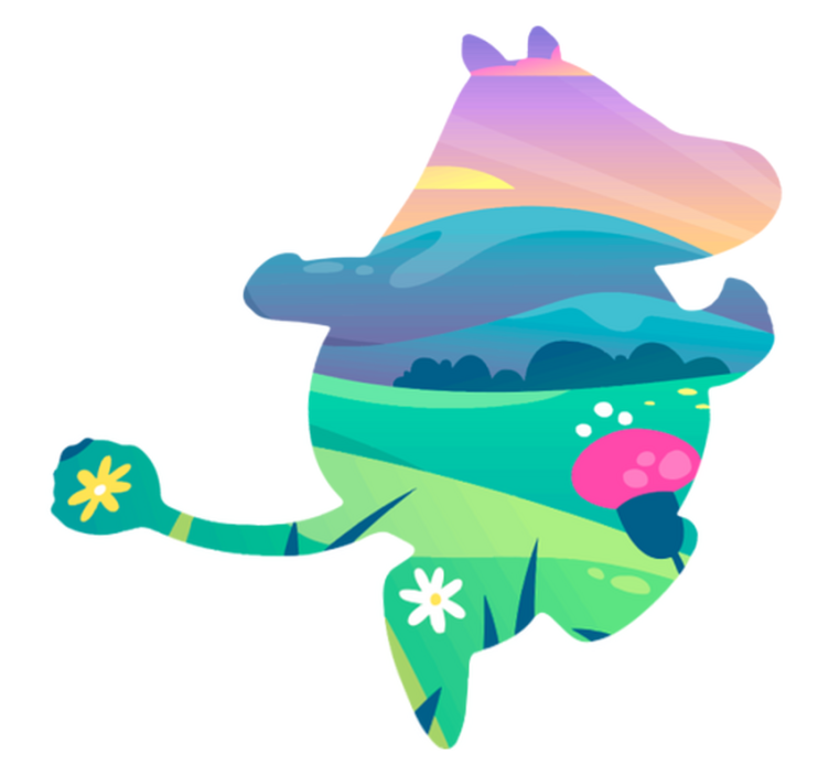 Kids vinyl rug moomin world - TenStickers