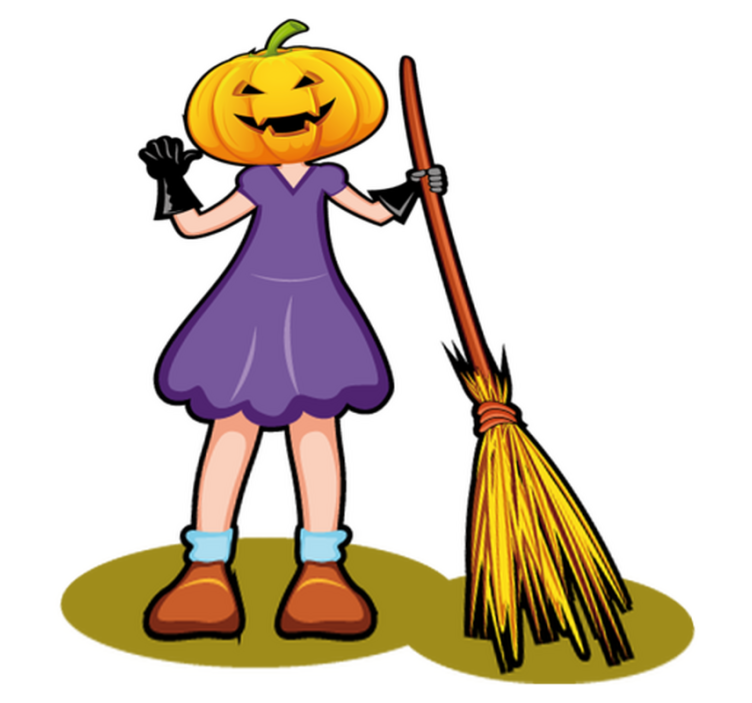 Kids vinyl rug halloween illustration decor - TenStickers