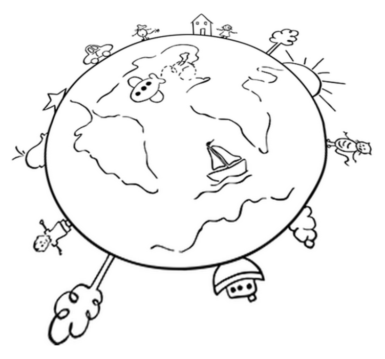 Kids vinyl rug world travel decorative vinyl - TenStickers