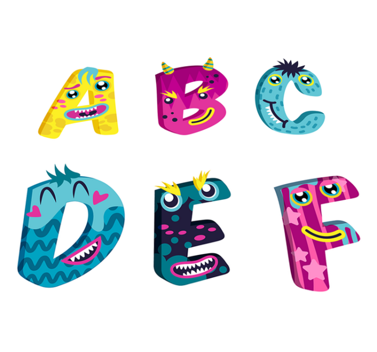 Kids vinyl rug alphabet letters for children - TenStickers