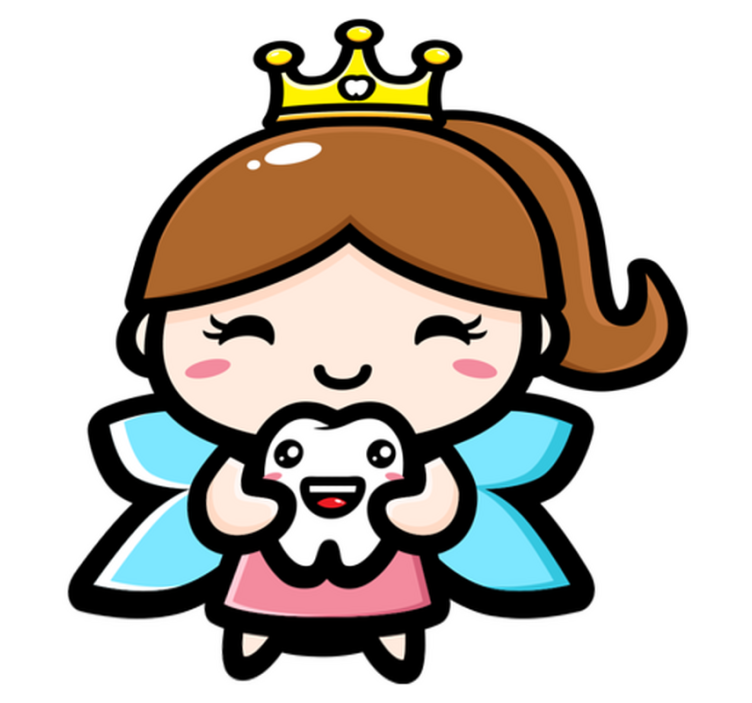 Kids vinyl rug cute design tooth fairy rug - TenStickers