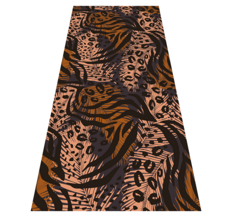 Bedroom vinyl rug with colorful abstract african design - TenStickers