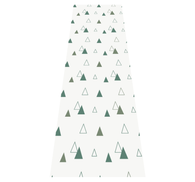 Office vinyl rug in triangular nature colors - TenStickers