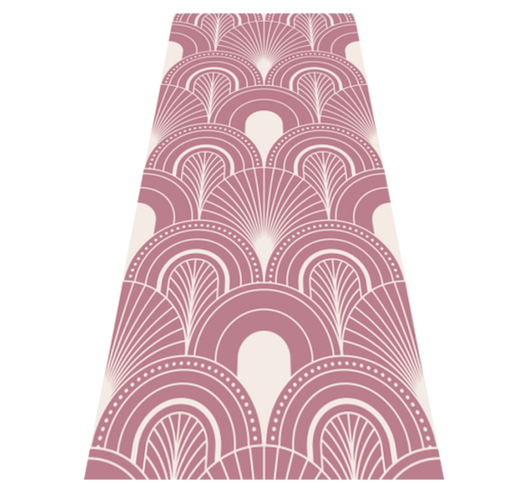 Office vinyl rug in rose gold arc art style - TenStickers