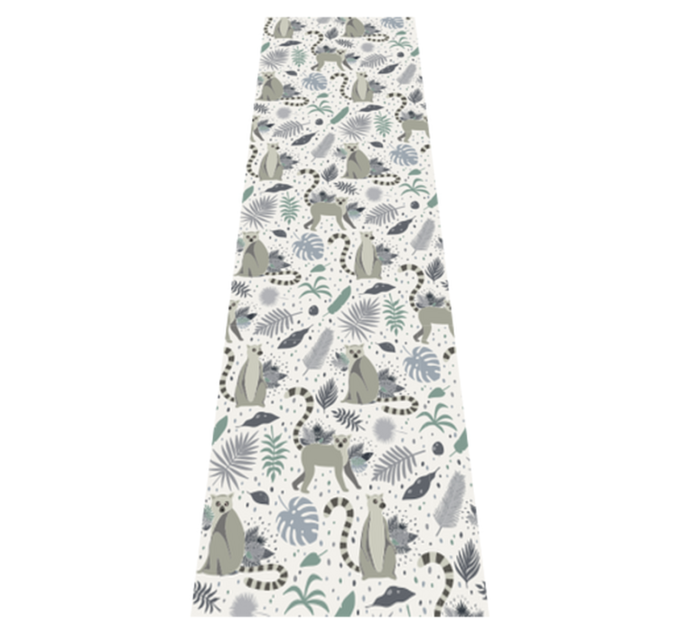 Bedroom vinyl rug nordic lemur design - TenStickers