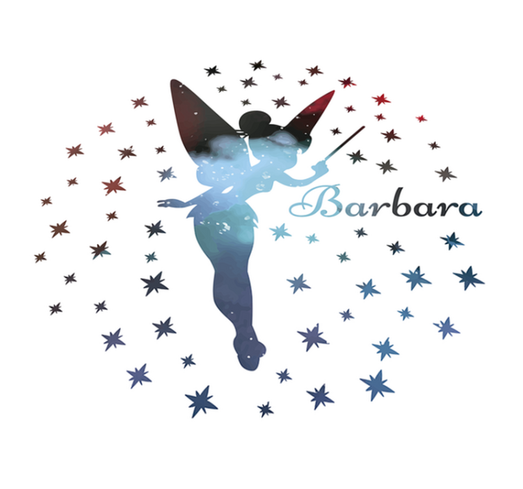 Vinyl rug Fairy with name - TenStickers