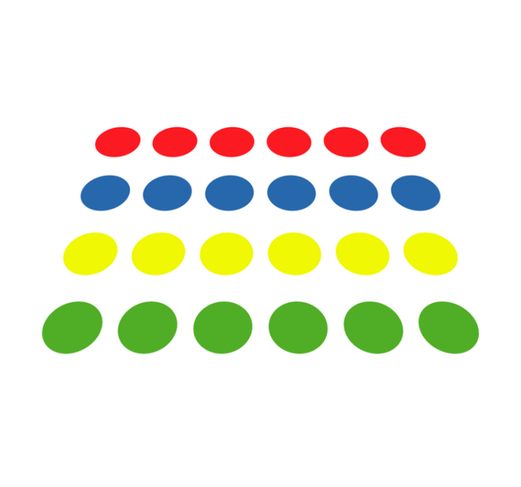 Wonderful Twister game vinyl rug - TenStickers